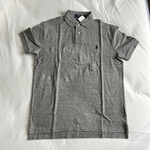 Polo Ralph Lauren custom slim fit shirt, gray, medium
